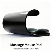 Tapis de souris en silicone de qualité supérieure avec support pour le poignet, surface en tissu lisse, base antidérapante, coussin de soutien pour le poignet du clavier, possibilité d'impression de logo personnalisé