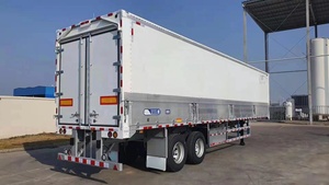 2 ejes 3 ejes 40 pies ala voladora van caja semirremolque con puerta abierta lateral - Product Image 4
