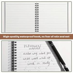 A3 Weatherproof Side Spiral <b>Kit</b> Waterproof Leather Address <b>Book</b> Cover Good Quality - Product Image 4