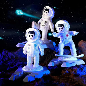 NUEVO astronauta de dibujos animados pequeño <span class=keywords><strong>espacio</strong></span> hombre <span class=keywords><strong>en</strong></span> forma de tableta soporte de escritorio de mesa divertido soporte para teléfono móvil - Product Image 3