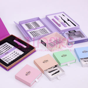 <span class=keywords><strong>Naked</strong></span> Press on DIY Lash Clusters Pestañas prepegadas Juego de pestañas de volumen individual Autoadhesivo Cluster Lashes Manga Pixie Look - Product Image 3