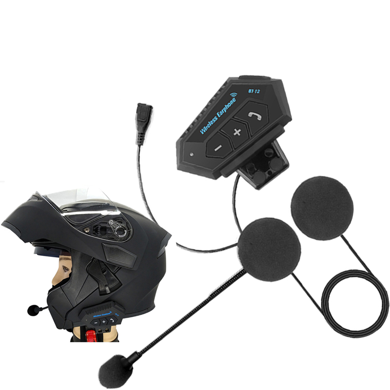 BT Helmet intercom Hands-free Communication System Motorcycle Wireless Headset Motorcycle Helmet Intercom Motorcycle