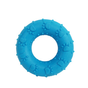 TPR ayak izi donut <span class=keywords><strong>pet</strong></span> oyuncaklar çiğneme dişleri taşlama diş temizleme bite dayanıklı köpek oyuncaklar - Product Image 5
