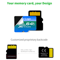 Tarjeta de Memoria Mini TF de Alta Velocidad Clase 10 U3 V30 A1 de 128 GB, Precio de Fábrica al por Mayor, Certificación CE FCC, Tarjetas TF SD para PS2 PS5