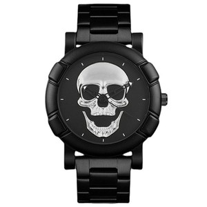 Nuevo Reloj <span class=keywords><strong>de</strong></span> <span class=keywords><strong>Hombre</strong></span> con Diseño <span class=keywords><strong>de</strong></span> Calavera <span class=keywords><strong>Grande</strong></span> y Moderno, con Juego <span class=keywords><strong>de</strong></span> Pulseras <span class=keywords><strong>de</strong></span> Cadena, Reloj <span class=keywords><strong>de</strong></span> Cuarzo Elegante <span class=keywords><strong>para</strong></span> Negocios - Product Image 3