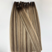 Vente en gros directe usine : Tissage de cheveux humains Genius Double Drawn, 100% cheveux vierges Remy, aspect invisible et sans couture, en stock