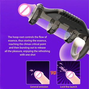 Anel Peniano de Silicone com Marca Privada - Vibrador Reutilizável Mais Forte Brinquedo Sexy para Homens Atrasar Ejaculação Estimular Personalizado - Product Image 3