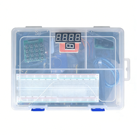 Kit de Inicio RFID para Principiantes con Motor Paso a Paso, Sensor Ultrasónico, Placa R3, ATMEGA328P, 74HC595, RC522, SG90