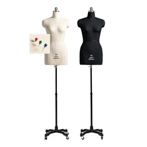 Guangzhou Woman Soft Model Adjustable Sewing Tailors Dummy Mannequins Half Body Female Size Dressmakers Mannequin for Tailoring