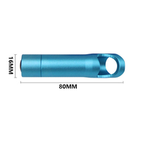 Mini décapsuleur multifonction en alliage d'aluminium avec lampe torche LED et porte-clés