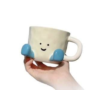 Tazza in Ceramica per Caffè e Acqua, Stile Little Red Book, con Disegno Sottosmalto per <span class=keywords><strong>Faccine</strong></span> Cartoon, Super Carina, Design di Nicchia Adorabile - Product Image 5
