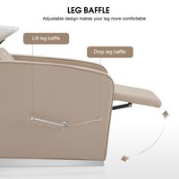 BLISSLIFE Nouveau fauteuil de lavage de cheveux pour salon de beauté, inclinable à moitié, style thaïlandais, avec bac à shampoing intégré