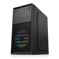 Caja de PC para Juegos Micro ATX Meway con Ventana Lateral, Límite de Longitud de GPU de 340 mm, Torre Media para Oficina/Escritorio, Uso Comercial - En Stock