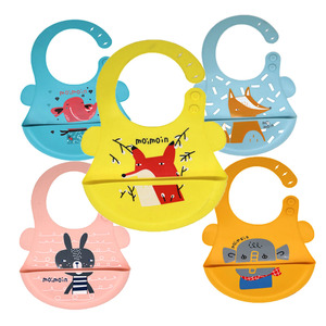 Top Trending morbido e resistente bavaglini in Silicone impermeabile Babero per bambini <span class=keywords><strong>accessori</strong></span> per l'alimentazione del bambino in Silicone per uso alimentare - Product Image 1