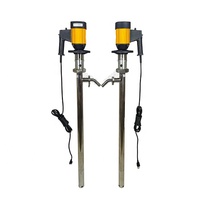 Pompe à vis pneumatique pour fût HS SS316, transfert de liquides à haute viscosité, pompe à glycérine, pompe à shampoing pour fût de 55 gallons jusqu'à 100 000 cps