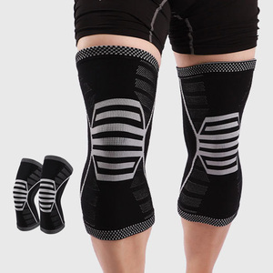 Genel dokuma siyah erkek kadın dağcılık dans voleybol güvenlik kaymaz nefes sıcak diz pedleri dizlik kol - Product Image 1