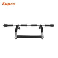 Barre de traction et de dips réglable à plusieurs niveaux Supro pour cadre de porte – S'adapte parfaitement aux encadrements de porte larges et étroits