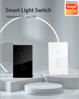 Produits XZJ Interrupteur intelligent sans fil électrique avec application de contrôle à distance, interrupteur mural tactile Tuya, lumière intelligente Wifi, maison intelligente