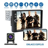 Best-seller universel 7018B Support de lecteur MP5 monté sur voiture de 7 pouces/USB/lien miroir/système de vue arrière arrière/tuner Radio/AUX/FM