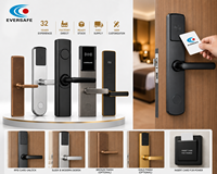 Sistema de Cerradura de Puerta RFID para Hotel con Tarjeta de Acceso y Llave Mecánica |   Cerradura Electrónica Inteligente para Habitaciones de Hotel para la Industria Hotelera