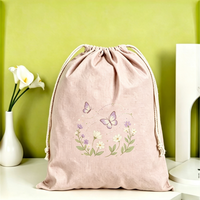 Sac de rangement pliable personnalisable en toile avec cordon de serrage, écologique, pour le tri des articles divers et la publicité d'entreprise