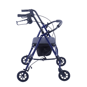 รถช่วยเดินแบบพับได้ รุ่น Shu Ning Home Walker Rollator น้ำหนักเบา พร้อมที่นั่งและกระเป๋า สำหรับผู้สูงอายุ - Product Image 3