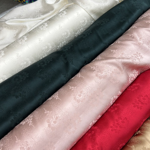 <strong>Wholesale</strong> Heavyweight <strong>Silk</strong> Spandex Woven Jacquard Stretch <strong>Silk</strong> Satin <strong>Fabric</strong> for Women Dress - Product Image 2