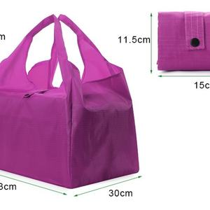 Lightweight Durable Reusable Polyester Customizable Grocery Shopping <b>Bags</b> Large Classic Design Eco-Friendly Foldable Tote <b>Bag</b> - Product Image 5