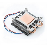 Mini Pc CPU Cooler dissipateur thermique en cuivre avec aileron en aluminium profil bas refroidissement passif pour ordinateur industriel monté en rack