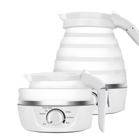 Bouilloire pliable GARIDA, saine et sûre pour les voyages en plein air, pratique à transporter, en silicone de qualité alimentaire, régulation intelligente de la température