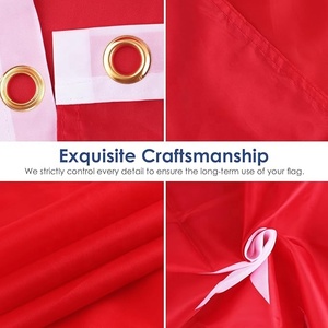 3x5ft Double Face Polyester Imprimé Drapeau Turc Rouge Bannière Nationale du Monde Européen avec Saignement de Couleur Identité de Couleur Nationale - Product Image 4