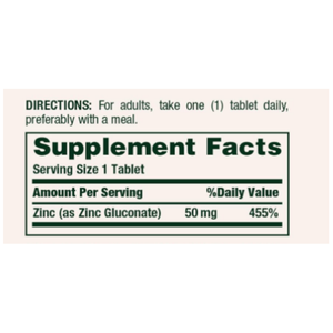 Tabletas de <span class=keywords><strong>Zinc</strong></span> OEM de Fábrica, Suplemento Inmunitario y Antioxidante, Promueve la Salud de la Piel, 120 Tabletas - Product Image 2