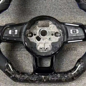 Spot New Products Wholesale Perforated Leather Carbon Fibre Fibre <b>Car</b> Steering Wheel for Volkswagen Golf 7r <b>Car</b> Steering Wheel - Product Image 6