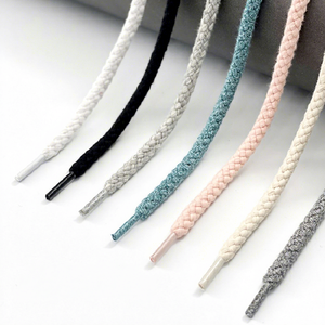 <span class=keywords><strong>Travis</strong></span> scotts รองเท้าถักเปียครีม SB ผ้าฝ้ายต่ำ laces กว้าง7มม. ผ้าลินินถักหยาบทรงกลมสำหรับรองเท้า - Product Image 1