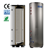 Usine pour 100L 200L 300L réservoir tampon Source d'air pompe à chaleur réservoir tampon réservoir d'eau chaude avec acier inoxydable SUS304/316