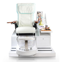 Baignoire de luxe deux places pour massage des pieds, fauteuil avec bassin, accessoire de pédicure et de spa, couleur neutre, rose, queen