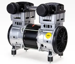 Compresor de aire portátil Ac power sin aceite, bomba de cabeza, motor eléctrico, 2HP, 1500w, taizhou, precio de pintura