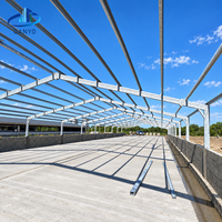 Structure en acier pour abri à bétail, bâtiment agricole préfabriqué pour projets d'élevage