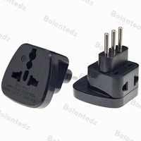 Alta calidad Universal UK/US/EU/AU a Italia italiano 3pin enchufe de viaje una División Dos convertidor Adaptador tipo L adaptador de enchufe convertir