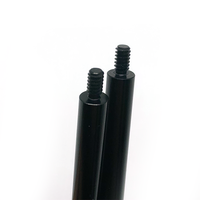 Entretoises rondes mâles et femelles en aluminium noir longues M3 M4 M5 M6 M8, fixations en alliage de zinc