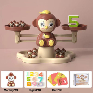 Các mặt hàng mẫu giáo khỉ đếm kỹ thuật số trò chơi âm nhạc đèn cân bằng quy mô toán học Đồ chơi giáo dục - Product Image 2