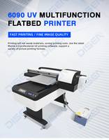 Printer Makanan Otomatis Harga Murah Promosi OEM dengan Lampu LED PVC, Printer UV Flatbed DTG 6090 4060 di Bangladesh