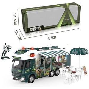 L'aventure attend 2.4G <span class=keywords><strong>Voiture</strong></span> télécommandée RC Touring Caravan Truck Toy <span class=keywords><strong>avec</strong></span> son et lumière thématiques pour garçons et filles - Product Image 6
