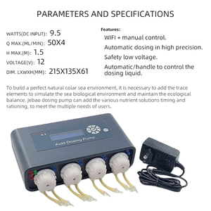 Jebao WiFiコントロール自動投入滴定ポンプ水槽水族館用水フィルターポンプ用自動マリンリーフ水族館ドーザー - Product Image 4