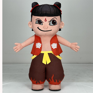 Disfraz de Mascota Ne Zha inflable para adultos, personaje de <span class=keywords><strong>dibujos</strong></span> <span class=keywords><strong>animados</strong></span> de película famosa, traje de fiesta de Carnaval chino tradicional Ao <span class=keywords><strong>Bing</strong></span> Boy - Product Image 5