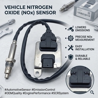 Capteur NOx de qualité OEM 8982465060 5WK9 7210 12V pour moteur diesel ISUZU NPR NQR NRR Moniteur d'oxygène et d'azote SCR