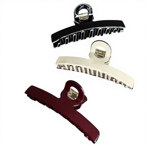 Pinza para el pelo de acetato de alta calidad hecha a mano para <span class=keywords><strong>mujer</strong></span>, estilo sencillo, diseño de tiburón grande, accesorio para cola de caballo - Product Image 1