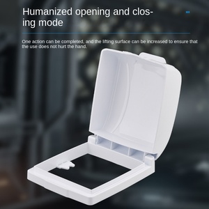 Cubierta de interruptor de pared de plástico impermeable IP65 Caja de enchufe tipo 86 con doble protección para baño Inodoro Max. 15A Corriente - Product Image 4