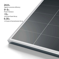 Panel Surya LONGi Hi-MO X10 LR7-72HVHF 650M Tipe-N HPBC 2.0 Anti-Debu Modul PV untuk Sistem Atap Komersial Indonesia Filipina