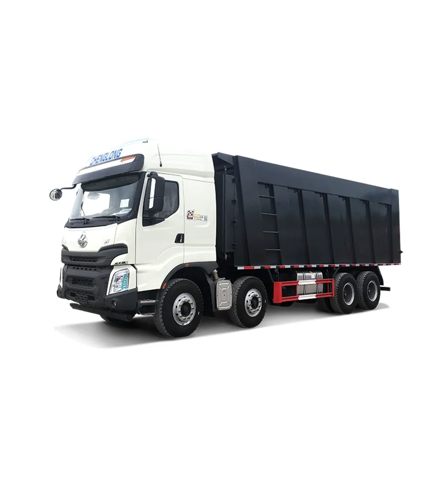 भारी डंप ट्रक H7 8x4 मैक ट्रक 420 हॉर्स पावर डंप कचरा ट्रक चीन में किए गए
